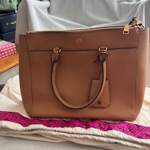 Tory Burch Robinson Large Double Zip Tote